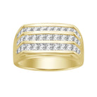 MEN'S RING 1.00CT ROUND DIAMOND 10K YELLOW GOLD