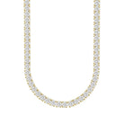 MEN'S NECKLACE 1.50CT ROUND DIAMOND 10K YELLOW GOLD