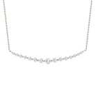 LADIES PENDANT WITH CHAIN 0.25CT ROUND DIAMOND 10K WHITE GOLD