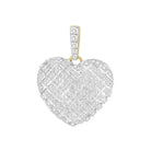 LADIES PENDANT 0.25CT ROUND DIAMOND 10K WHITE GOLD