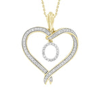 LADIES PENDANT 0.25CT ROUND DIAMOND 10K YELLOW GOLD