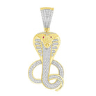 MEN'S CHARM 0.50CT ROUND DIAMOND 10K YELLOW GOLD