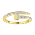 LADIES RING 0.25CT ROUND DIAMOND 14K YELLOW GOLD (SI QUALITY)