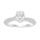 LADIES RING 1.25CT ROUND DIAMOND 14K WHITE GOLD (SI QUALITY)