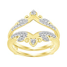 LADIES WRAP RING 0.33CT ROUND DIAMOND 14K YELLOW GOLD (SI QUALITY)