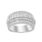 LADIES RING 1.75CT ROUND DIAMOND 14K WHITE GOLD (SI QUALITY)