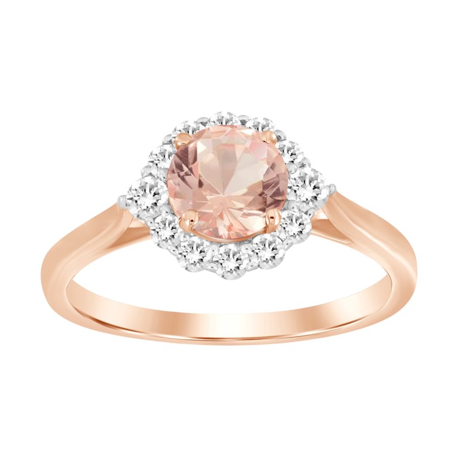 LADIES BRIDAL SET 1.30CT ROUND DIAMOND 10K ROSE GOLD