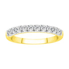 LADIES BAND 0.50CT ROUND DIAMOND 14K YELLOW GOLD (SI QUALITY)