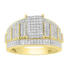 LADIES RING 0.50CT ROUND DIAMOND 10K YELLOW GOLD