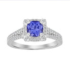 LADIES RING 1.55CT ROUND DIAMOND 14K WHITE GOLD