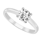 LADIES SOL RING 0.25CT ROUND DIAMOND 14K WHITE GOLD