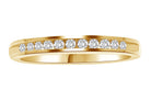 LADIES BAND 0.15CT ROUND DIAMOND 14K YELLOW GOLD (SI QUALITY)