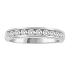 LADIES BAND 0.50CT ROUND DIAMOND 14K WHITE GOLD (SI QUALITY)