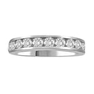 LADIES BAND 1.00CT ROUND DIAMOND 14K WHITE GOLD (SI QUALITY)